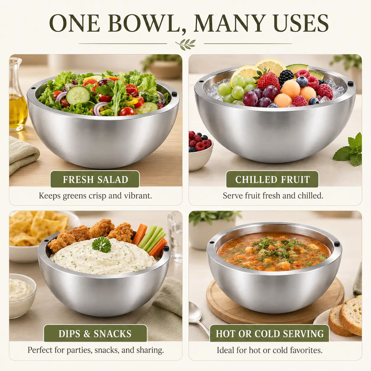 Freezable Dip Chiller Bowl