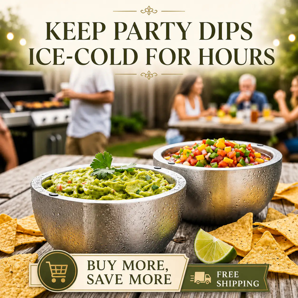 Freezable Dip Chiller Bowl